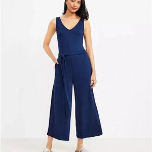 LOFT Lou & Grey Signature Softblend Lite Double V Jumpsuit New with Tags